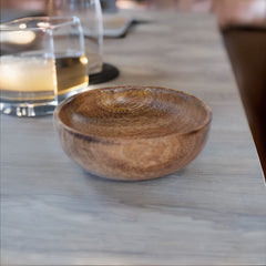 Handcrafted Wooden Bowl for Multipurpose Use - Perfect for Biscuits, Dry Fruits, and Candle Making (3 Pieces)