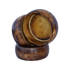 Handcrafted Wooden Bowl for Multipurpose Use - Perfect for Biscuits, Dry Fruits, and Candle Making (3 Pieces)