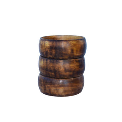 Handcrafted Wooden Bowl for Multipurpose Use - Perfect for Biscuits, Dry Fruits, and Candle Making (3 Pieces)