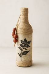 Rustic Charm Bottle Decor – Handcrafted with Twine & Beads