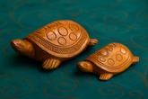 Handcrafted Terracotta Turtle Figurines – Symbol of Longevity & Prosperity (Set of 2)