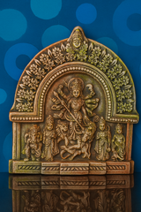 Bankura Handcrafted Terracotta Wall Hanging of Goddess Durga – Traditional Bengal Art