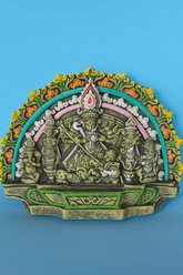 Bishnupur Handcrafted Durga Maa Tabletop Idol – Vibrant Multicolor Spiritual Home Décor