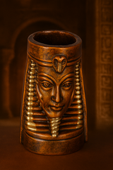 Egyptian Pharaoh Pen & Pencil Holder – Elegant Desk Organizer