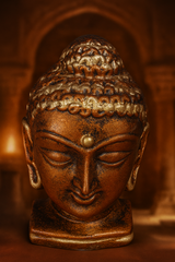 Bishnupur Terracotta Handcrafted Buddha Head Idol – Symbol of Peace & Serenity