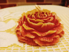 Handcrafted Rose Blossom Candle