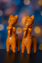 Bankura Handcrafted Terracotta Horse Figurines – Traditional Tribal Art Décor (Set of 2)