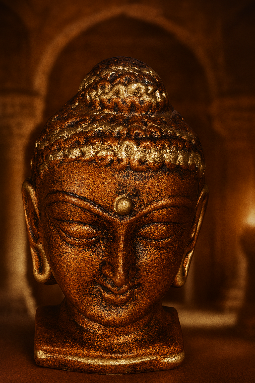 Bishnupur’s Legacy: Discovering the Terracotta Handcrafted Buddha Head Idol