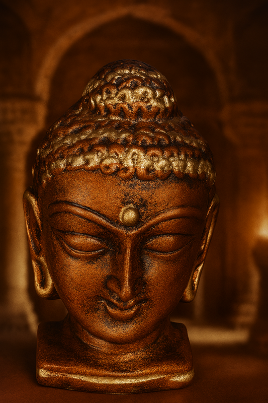 Bishnupur’s Legacy: Discovering the Terracotta Handcrafted Buddha Head Idol