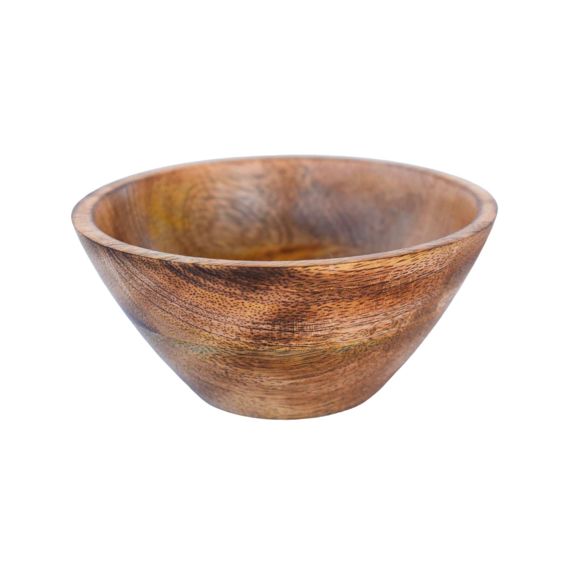 Handcrafted Wooden Bowl for Multipurpose Use - Perfect for Biscuits, Dry Fruits, and Candle Making (3 Pieces)
