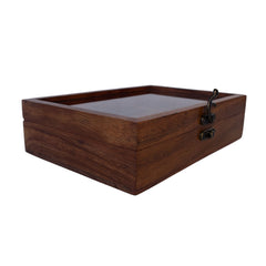 Premium Wooden Kitchen Organizer – Sheesham Masala Box with 6 Compartments
