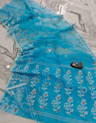 Premium Rose Motif Double Border Muslin