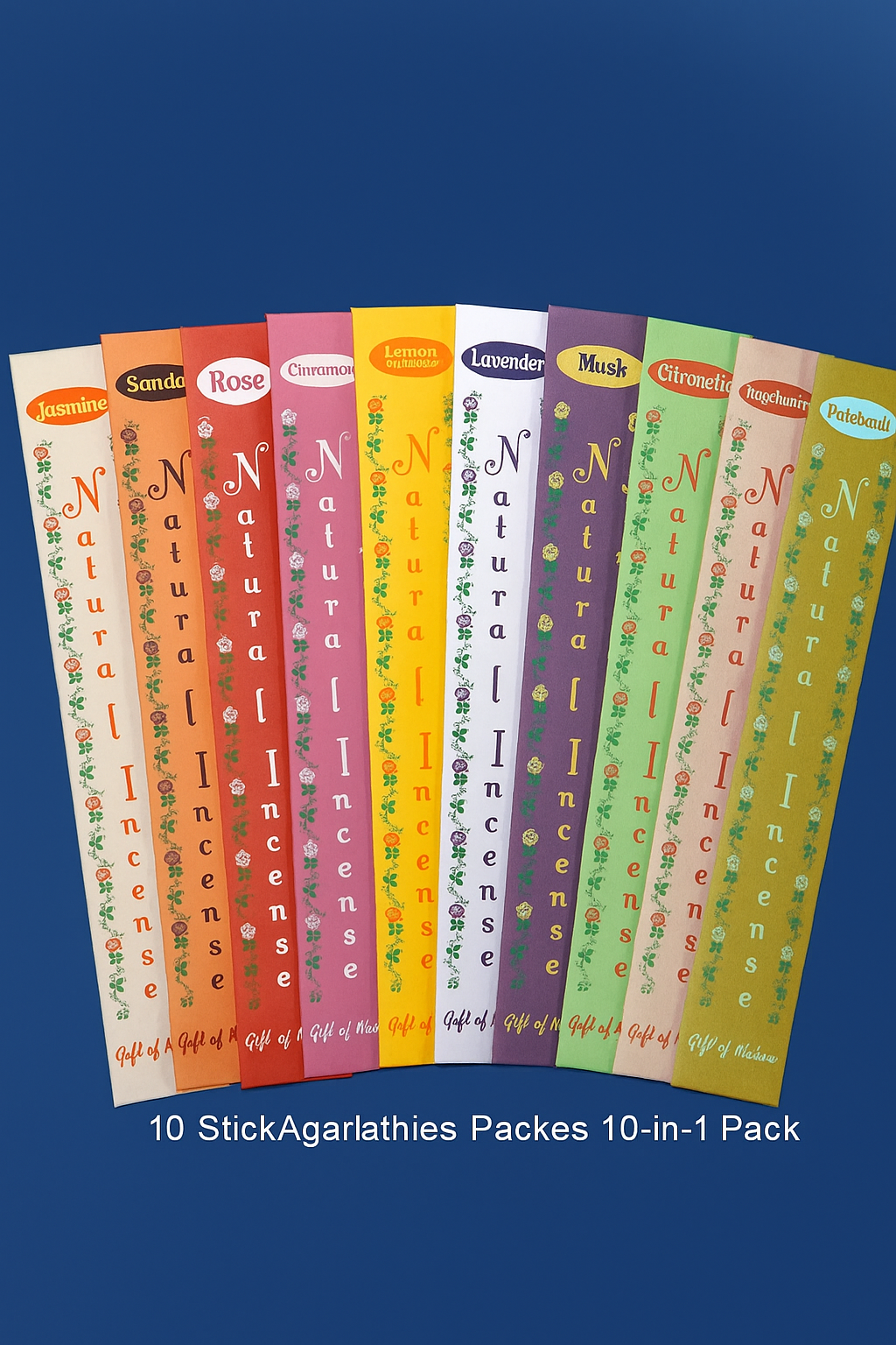 10-IN-1 Agarbathies Packets (each Packs 10 sticks)