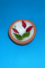 Claypot Perfumed Natural Dry Flower Candle 20 pieces (BOUL)