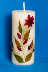 Cylindrical perfumed Natural Dry Flowers Candle / dia 5piece (MEDIUM)