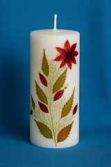 Cylindrical perfumed Natural Dry Flowers Candle / dia 5piece (MEDIUM)