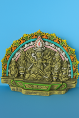 Bishnupur Handcrafted Durga Maa Tabletop Idol – Vibrant Multicolor Spiritual Home Décor