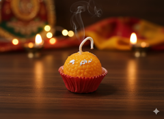 5 Pcs Laddu Candle Set | Unique Diwali Decor and Festive Gift