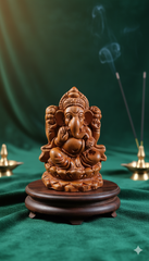 Handcrafted Terracotta Ganesha Idol - Traditional Indian Sculpture