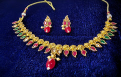 Rajwada Craft Pachi Kundan Nose Piece – Terracotta-Inspired Royal Design