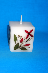 Square Natural Dry Flower Perfumed Candle 10 pieces (SQUARE 5CM)