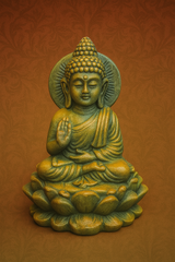 Bankura Handmade Terracotta Serene Buddha in Meditation
