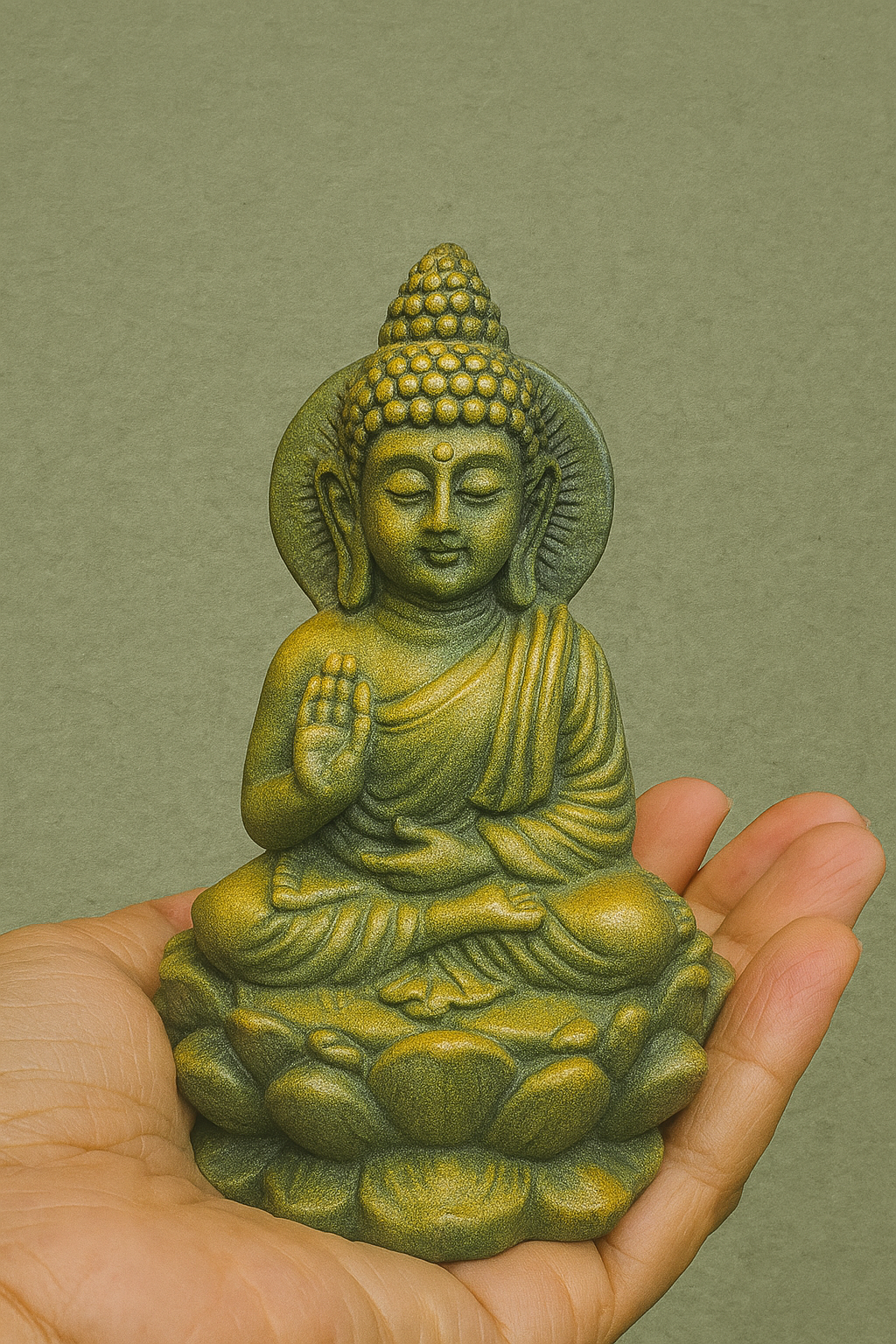 Bankura Handmade Terracotta Serene Buddha in Meditation