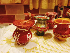 Decorative Matka Candles set (5 pieces)