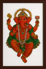 Divine Vibrance – Lord Ganesha Wall Art